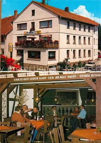 AK / Ansichtskarte Oedelsheim Gasthaus Zur Krone Kronenkeller Kat. Oberweser