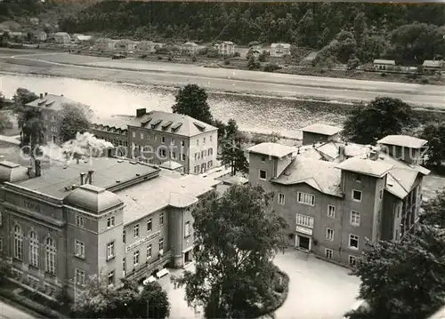 AK / Ansichtskarte Bad Schandau Fliegeraufnahme Erholungsheim Antonin Zapotocky Kat. Bad Schandau