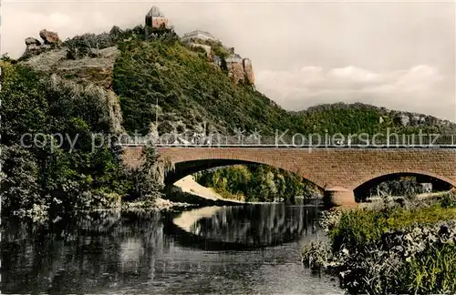 AK / Ansichtskarte Nideggen Eifel Bruecke Rur Burg Kat. Nideggen