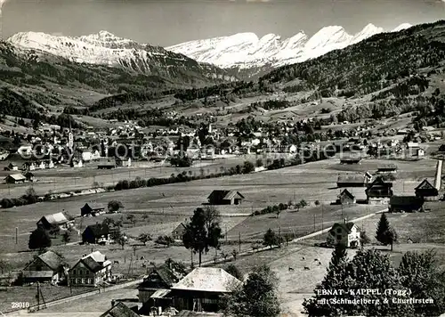 AK / Ansichtskarte Ebnat Kappel Teilansicht Schindelberg Churfirsten Kat. Ebnat Kappel