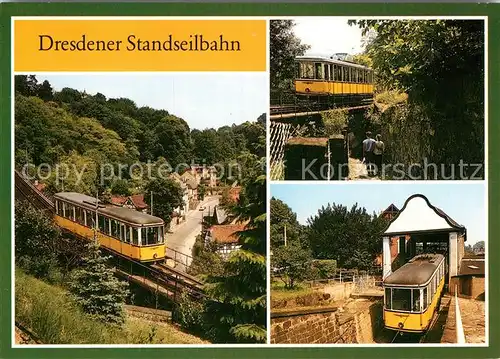 AK / Ansichtskarte Eisenbahn Standseilbahn Dresden  Kat. Eisenbahn