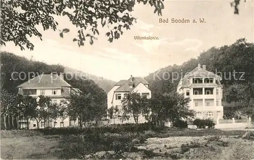 AK / Ansichtskarte Bad Sooden Allendorf Villenkolonie Kat. Bad Sooden Allendorf