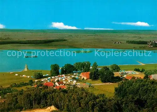 AK / Ansichtskarte Klein Kuehren Niedersachsen Campingplatz Elbufer Fliegeraufnahme Kat. Neu Darchau