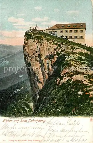 AK / Ansichtskarte Schafberg Salzkammergut Hotel Kat. St Wolfgang am Wolfgangsee