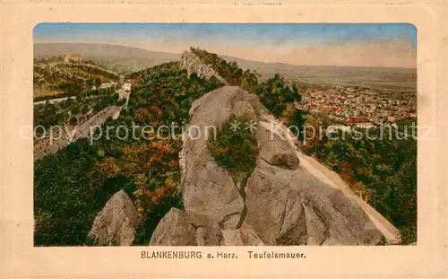 AK / Ansichtskarte Blankenburg Harz Teufelsmauer Kat. Blankenburg