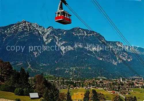 AK / Ansichtskarte Seilbahn Hausberg Garmisch Partenkirchen Kramer  Kat. Bahnen