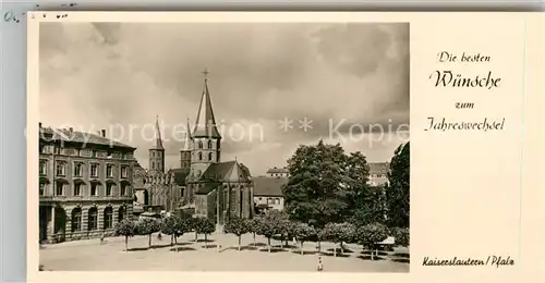 AK / Ansichtskarte Kaiserslautern Marktplatz Kirche Neujahrskarte Kat. Kaiserslautern