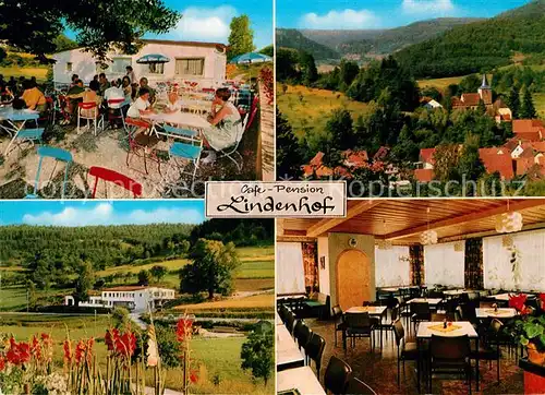 AK / Ansichtskarte Unterleinleiter Cafe Pension Lindenhof Terrasse Gaststube Kat. Unterleinleiter