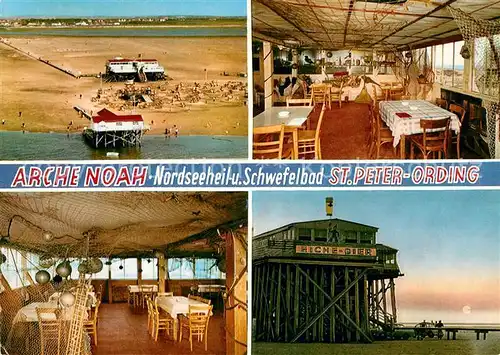 AK / Ansichtskarte St Peter Ording Fliegeraufnahme Arche Noah Gastraeume  Kat. Sankt Peter Ording