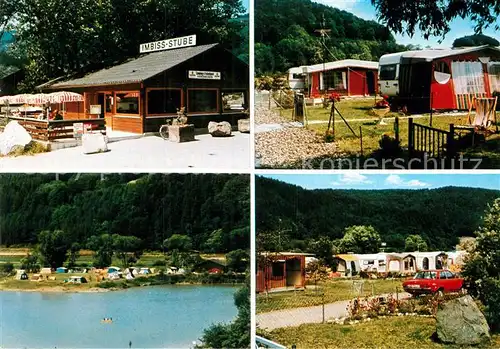 AK / Ansichtskarte Voehl Edersee Camp und Freizeitpark Herzhausen Teilansichten Imbiss Stube