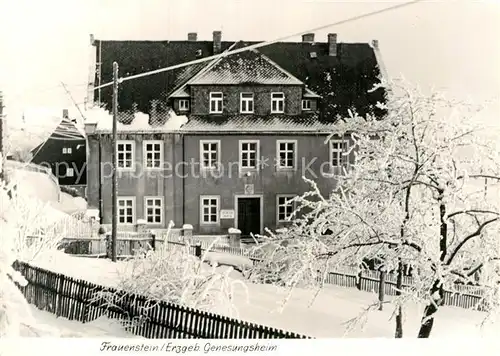 AK / Ansichtskarte Frauenstein Sachsen Genesungsheim Kat. Frauenstein Sachsen