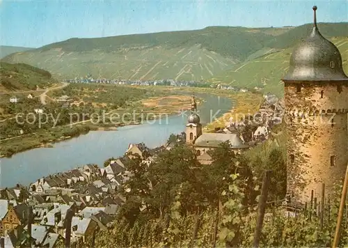 AK / Ansichtskarte Zell Mosel Turm Panorama Kat. Zell (Mosel)