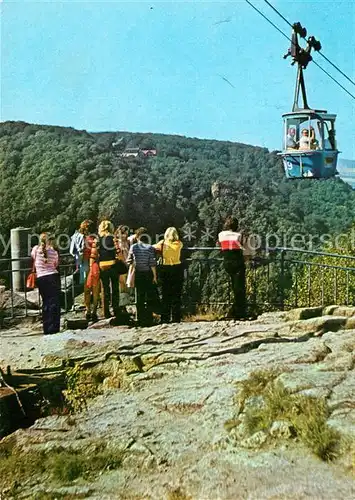 AK / Ansichtskarte Seilbahn Thale Hexentanzplatz Hotel Rosstrappe Kat. Bahnen