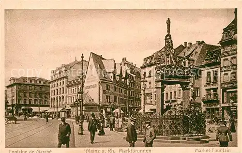 AK / Ansichtskarte Mainz Rhein Marktbrunnen 