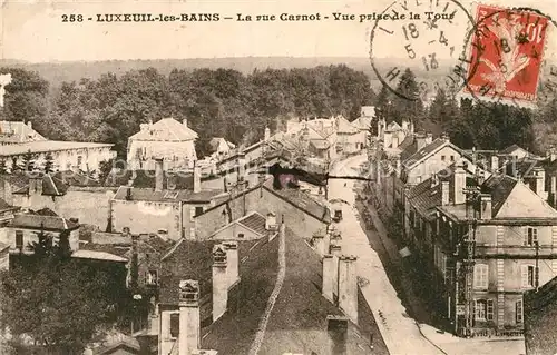 AK / Ansichtskarte Luxeuil les Bains Rue Carnot vue prise de la Tour Kat. Luxeuil les Bains