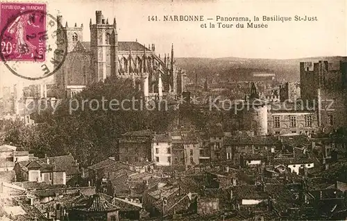 AK / Ansichtskarte Narbonne Aude Panorama Basilique Saint Just Tour du Musee Kat. Narbonne