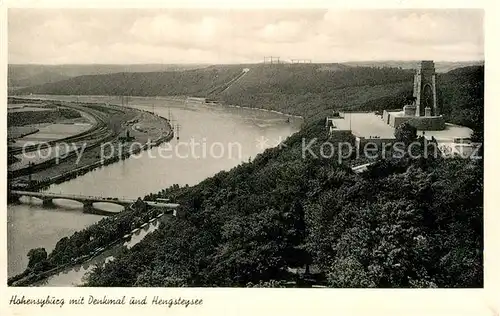 AK / Ansichtskarte Hohensyburg Panorama Denkmal Hengsteysee Kat. Dortmund