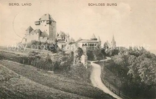 AK / Ansichtskarte Burg Wupper Schloss Burg Kat. Solingen