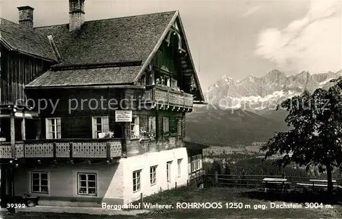 AK / Ansichtskarte Ramsau Dachstein Steiermark Berggasthof Winterer Rohrmoos Kat. Ramsau am Dachstein