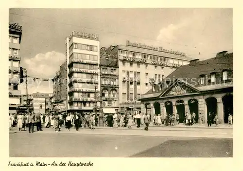 AK / Ansichtskarte Frankfurt Main Hauptwache Kat. Frankfurt am Main