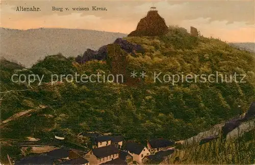 AK / Ansichtskarte Altenahr Burg weissen Kreuz Kat. Altenahr