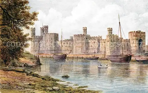 AK / Ansichtskarte Carnarvon Castle Painting Kat. Gwynedd