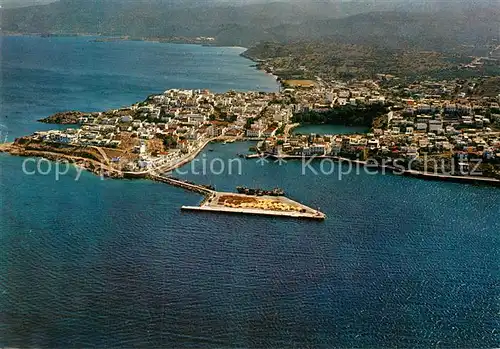 AK / Ansichtskarte Crete Kreta Fliegeraufnahme Aghios Nikolaos Kat. Insel Kreta