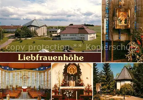 AK / Ansichtskarte Ergenzingen Kroenungskirche Liebfrauenhoehe Inneres Altar Kapelle Kat. Rottenburg am Neckar