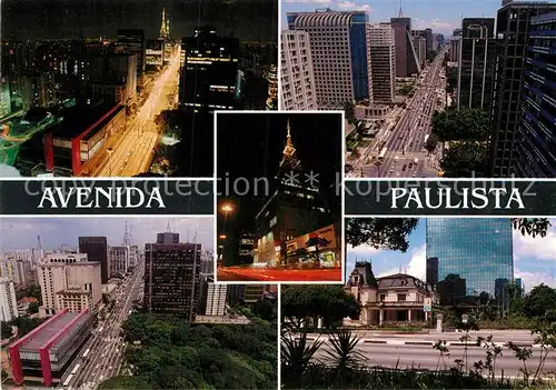 AK / Ansichtskarte Sao Paulo Avenida Paulista Varias vistas Kat. Sao Paulo