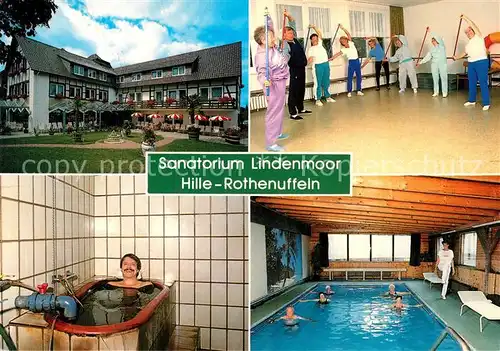 AK / Ansichtskarte Rothenuffeln Sanatorium Lindenmoor Gymnastikraum Moorbad Hallenbad Kat. Hille