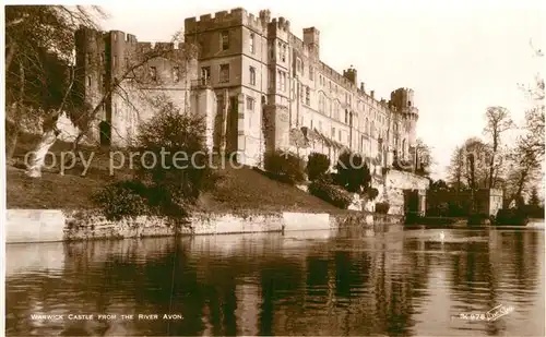 AK / Ansichtskarte Warwick Warwick Castle from the River Avon Kat. Warwick