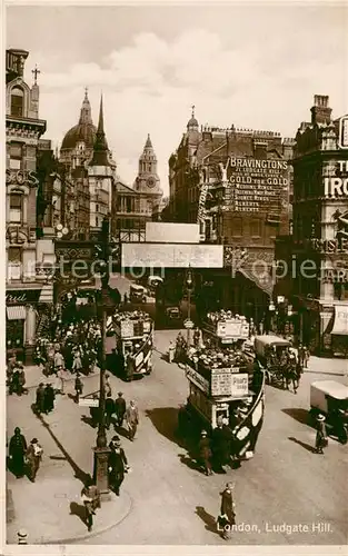 AK / Ansichtskarte London Ludgate Hill Bus Kat. City of London