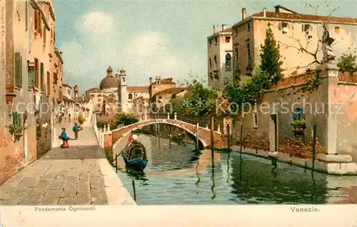 AK / Ansichtskarte Venezia Venedig Fondamenta Ognissanti Kuenstlerkarte Kat. 