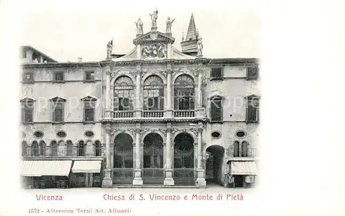 AK / Ansichtskarte Vicenza Kirche San Vincenzo Monte di Pieta Kat. Vicenza