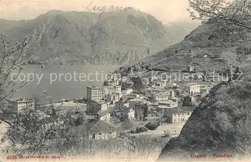 AK / Ansichtskarte Lugano TI Panorama Kat. Lugano