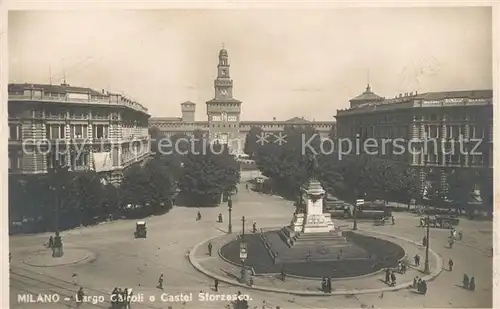 AK / Ansichtskarte Milano Largo Cairoli Castel Sforzesco Kat. Italien