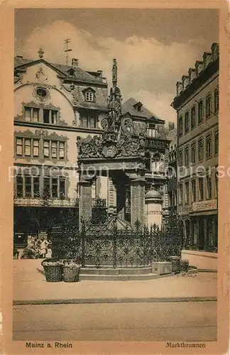 AK / Ansichtskarte Mainz Rhein Marktbrunnen