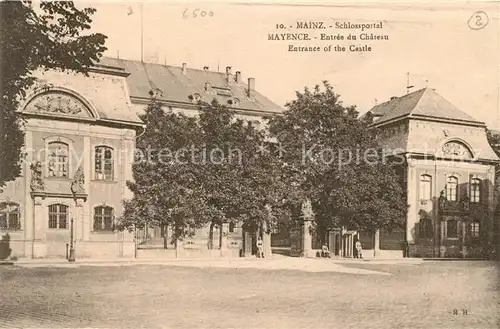 AK / Ansichtskarte Mainz Rhein Schlossportal 