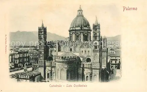 AK / Ansichtskarte Palermo Sicilia Cattedrale Lato Occidentale Kat. Palermo