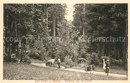 AK / Ansichtskarte Bad Berka Waldweg Harth Kat. Bad Berka