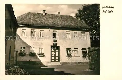 AK / Ansichtskarte Bad Berka Goethehaus Kat. Bad Berka