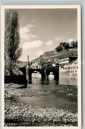 AK / Ansichtskarte Kreuznach Bad Nahebruecke Schlossberg Kat. Bad Kreuznach