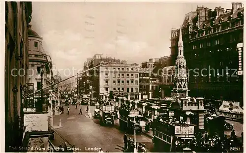 AK / Ansichtskarte London The Strand from Charing Cross Kat. City of London