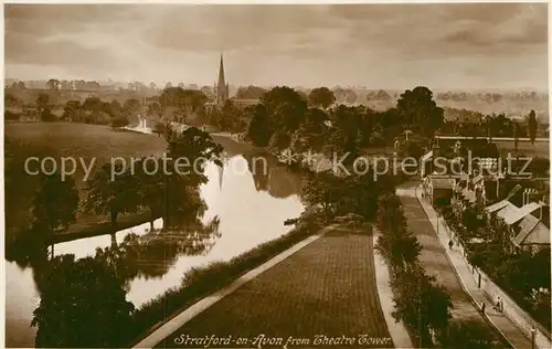 AK / Ansichtskarte Stratford on Avon View from Theatre Tower Kat. Stratford on Avon