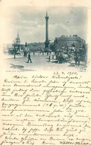 AK / Ansichtskarte London Trafalgar Square Monument Kat. City of London