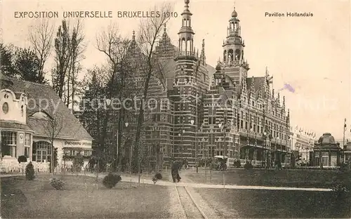 AK / Ansichtskarte Exposition Universelle Bruxelles 1910 Pavillon Hollandais  Kat. Expositions