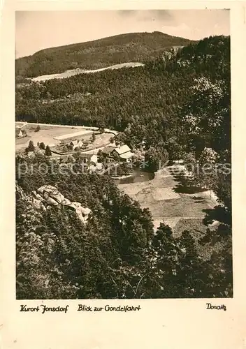 AK / Ansichtskarte Jonsdorf Blick zur Gondelfahrt Kurort Zittauer Gebirge Kat. Kurort Jonsdorf