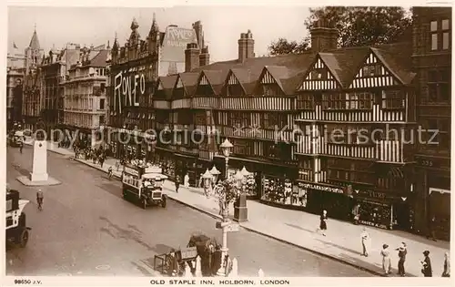 AK / Ansichtskarte Holborn Covent Garden Old Staple Inn Valentines Postcard Kat. Camden