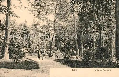 AK / Ansichtskarte Lahr Baden Partie im Stadtpark