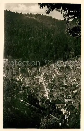 AK / Ansichtskarte Triberg Schwarzwald Panorama Kat. Triberg im Schwarzwald